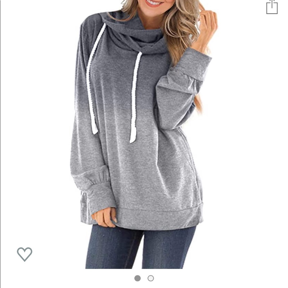 Ombré pullover sweatshirt